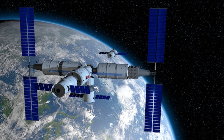 Artist impression of the core module of Tiangong.