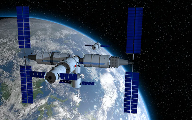 Artist impression of the core module of Tiangong.