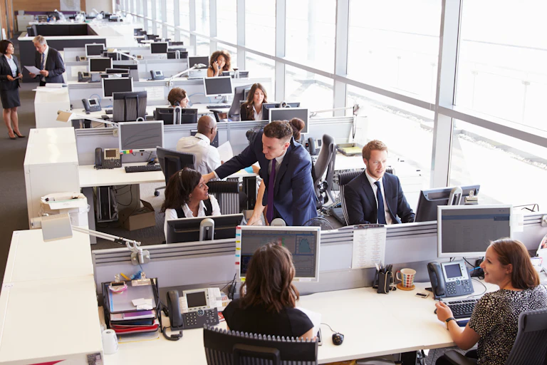 open-plan office