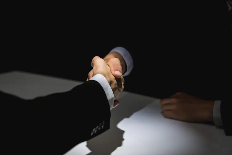 A handshake