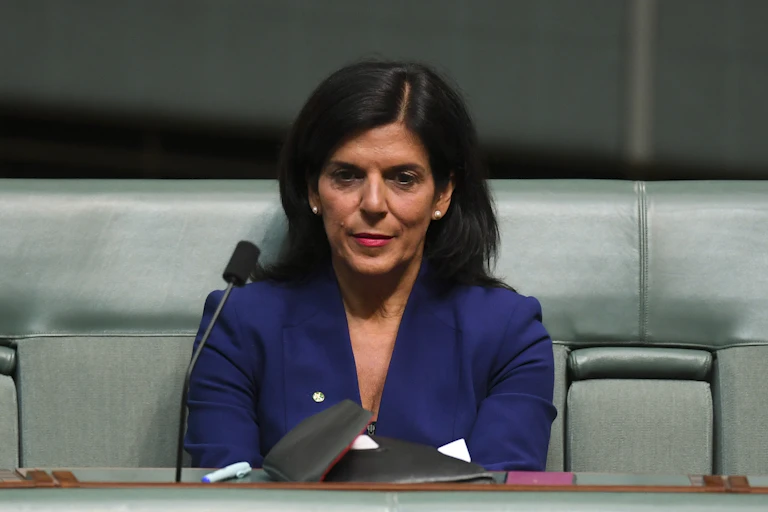 Former Liberal MP Julia Banks in parliament.