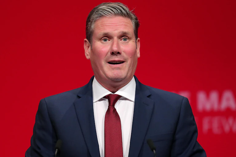 Keir Starmer looking a bit confused