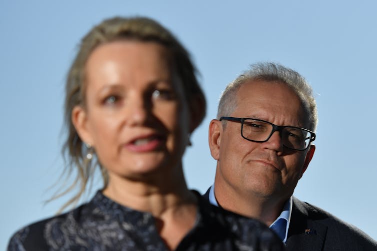 Federal Environment Minister Sussan Ley and Prime Minister Scott Morrison.
