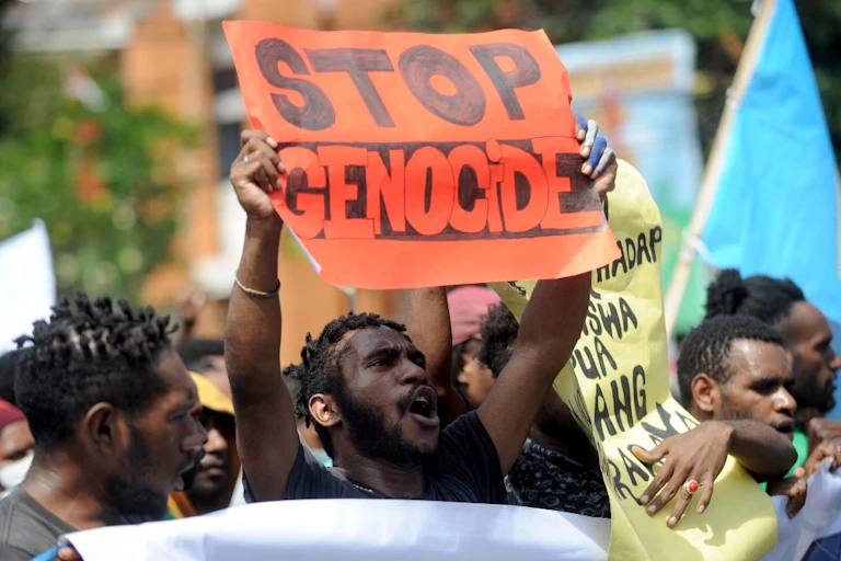 Manifestation en faveur de la Papouasie occidentale