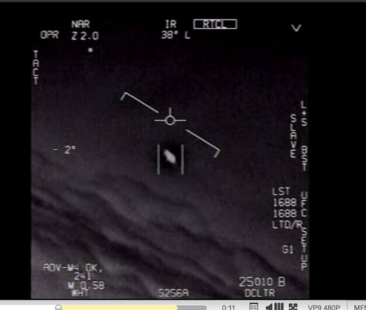 Une vidéo d'avion de la Marine d'un OVNI.