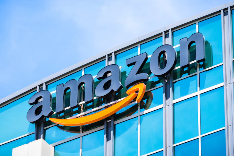 amazon.com logo on building