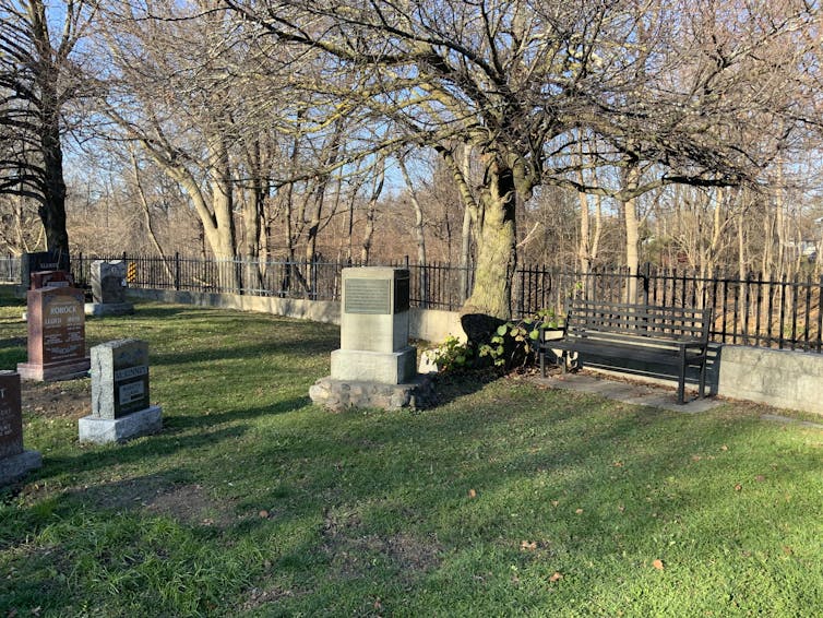 A picture of a cemetery