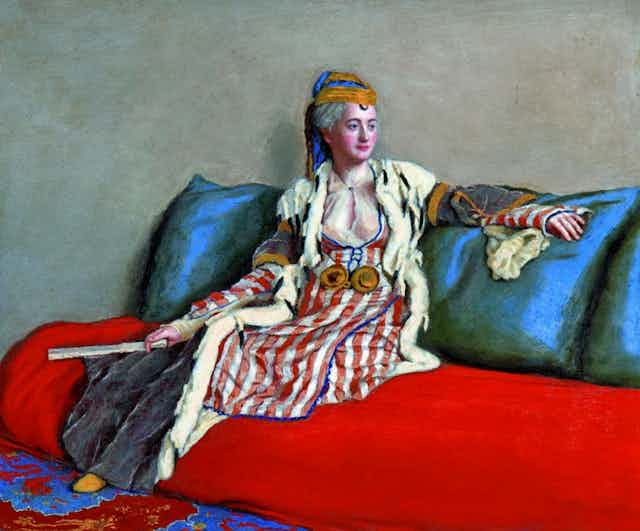 A painting of Lady Montagu.