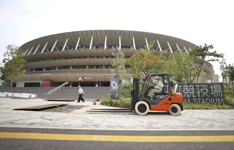 National Stadium, Shinjyuku Ward, Tokyo, July 7 2021.