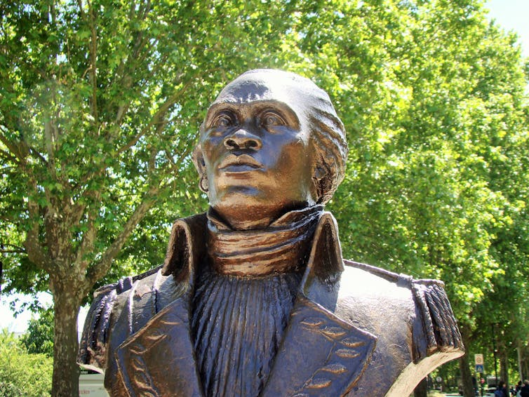 Bust of General Toussaint Louverture in Bordeaux, France.