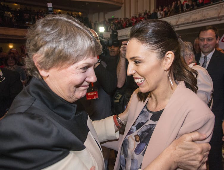 Helen Clark and Jacinda Ardern