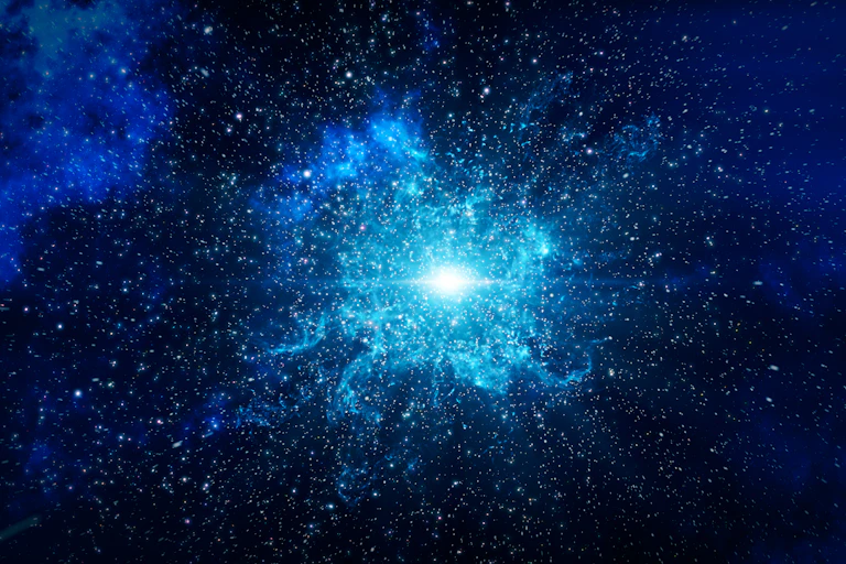 Image of an explosion in space.