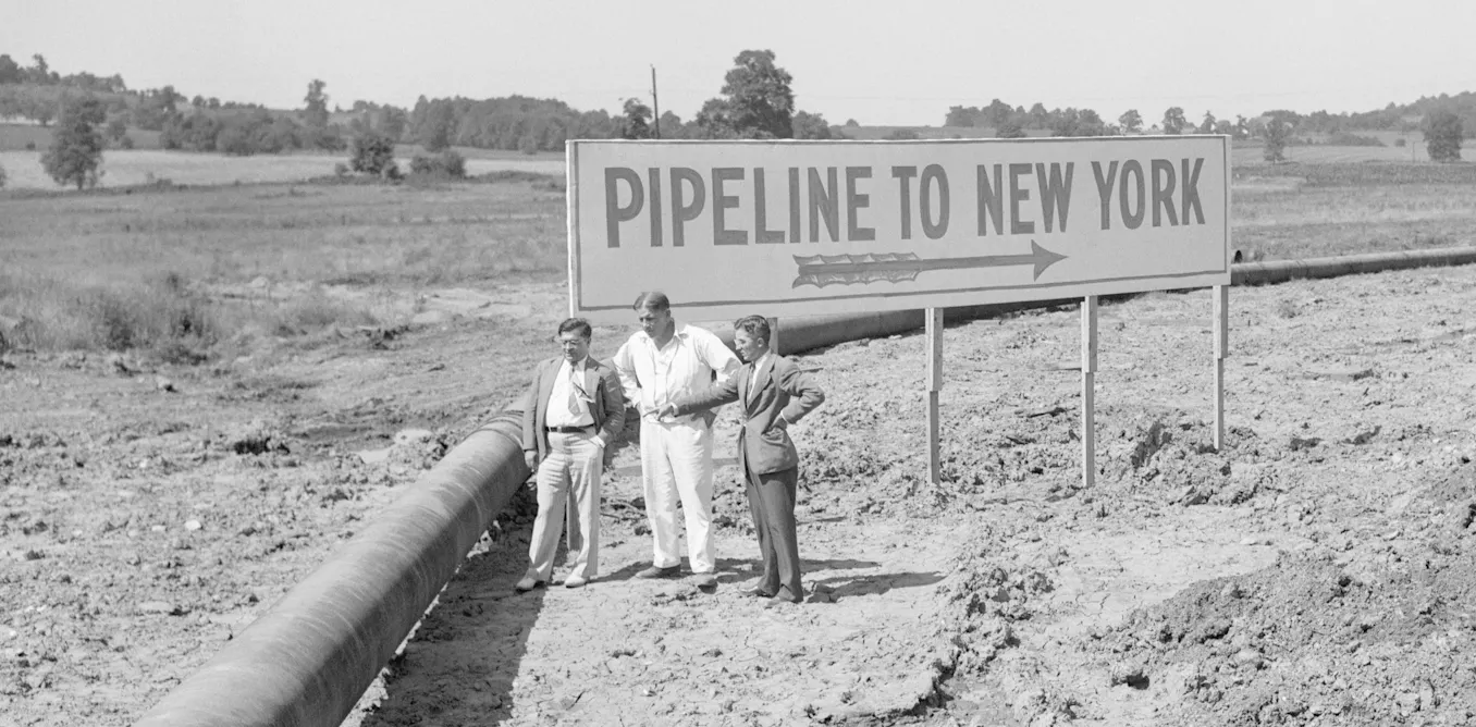 Energy pipelines are controversial now, but one of the first big ones ...