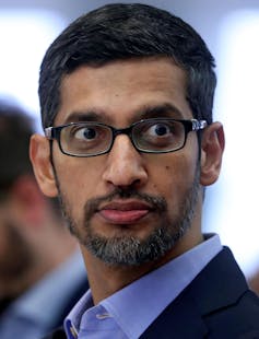 Picture of Sundar Pichai looking surprised