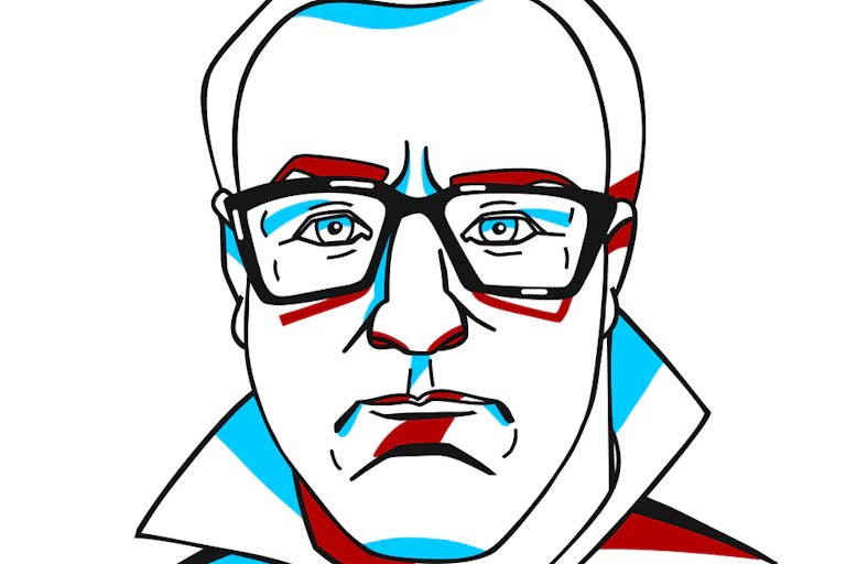 Engraving of Damien Hirst