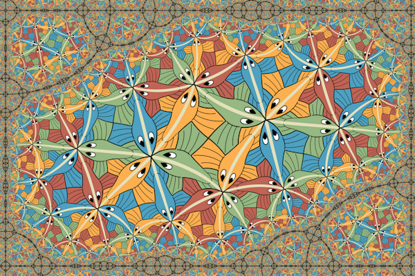 A fractal Escher artwork
