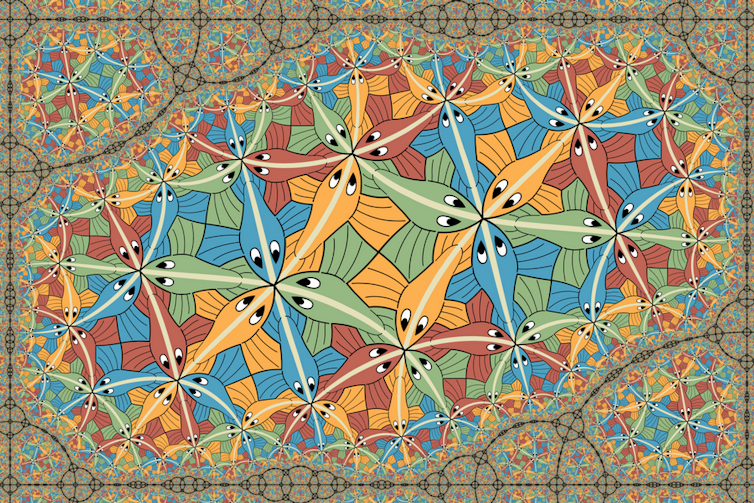 Una obra de arte fractal de Escher