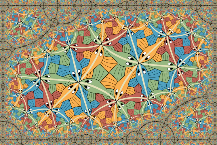 A fractal Escher artwork