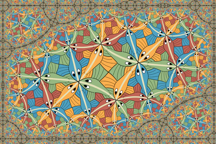 A fractal Escher artwork
