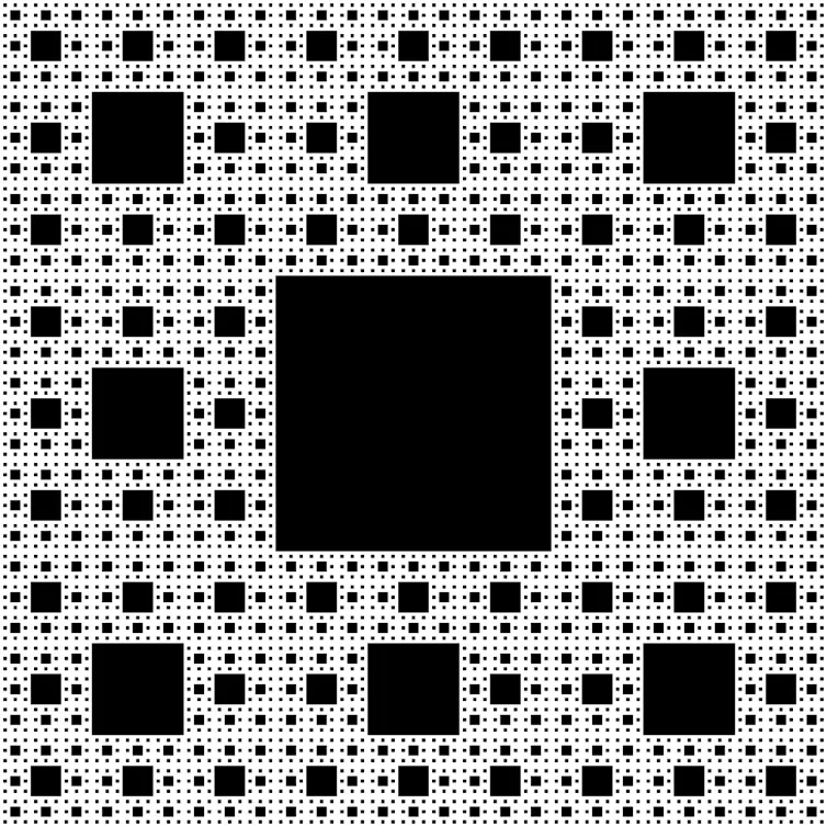 A repeating square fractal