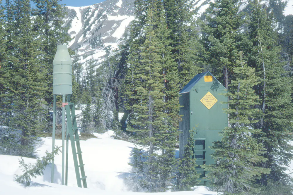 Snow Collection Tower Snow can disappear straight into the atmosphere in hot, dry weather ...