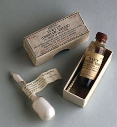 ampules of commercial insulin from the 1920s
