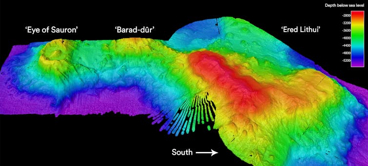 Sonar sea bed image