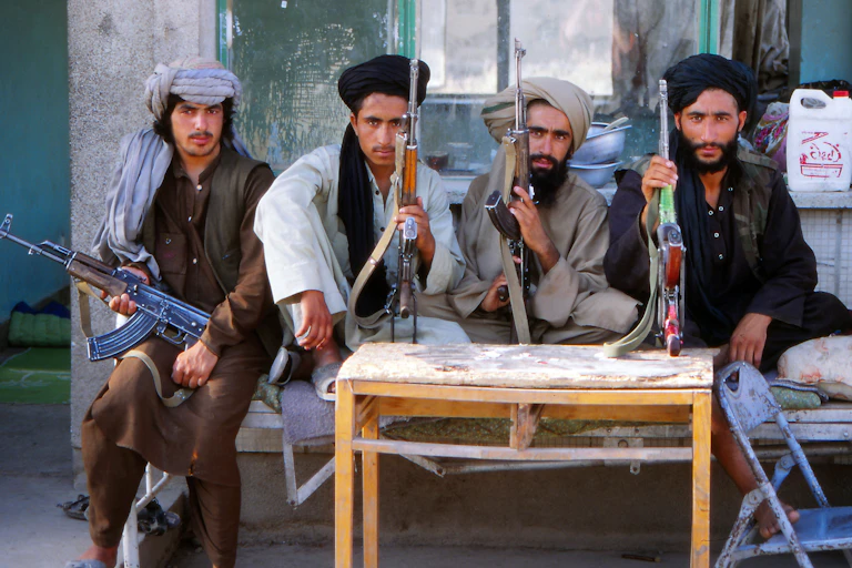 Taliban fighters in Uruzgan, Afghanistan