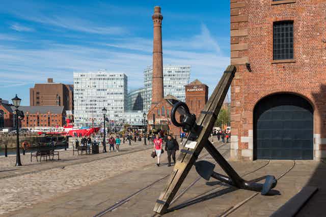 A view of Albert Dock in Liverpool