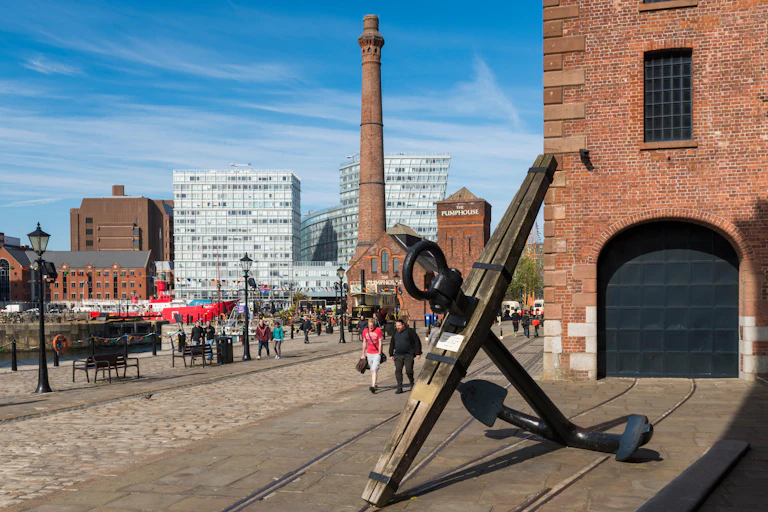 A view of Albert Dock in Liverpool