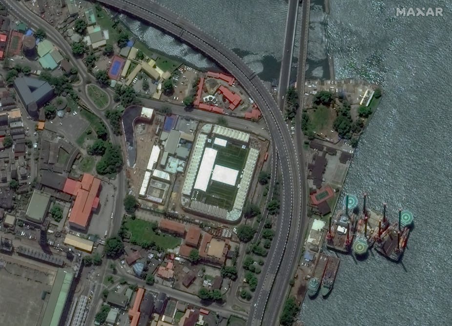 Satellite image of some parts of Lagos 