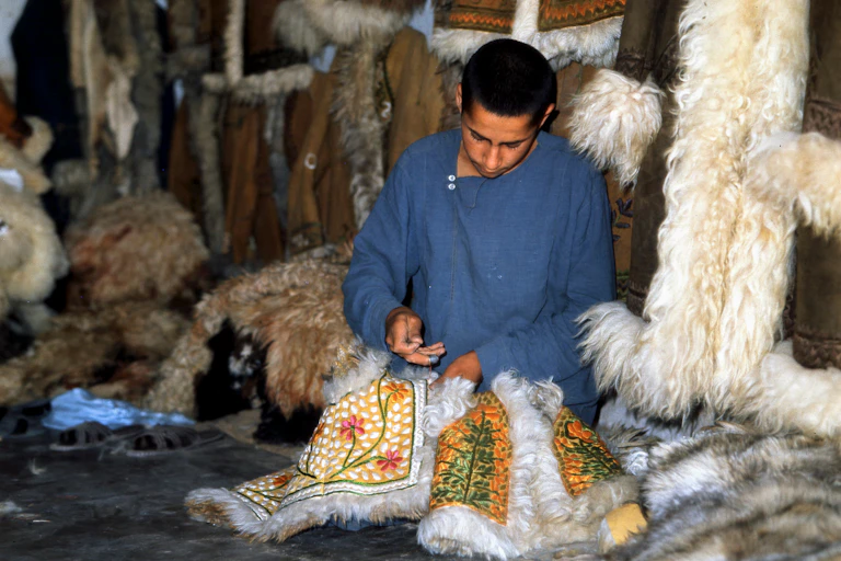 boy making coat