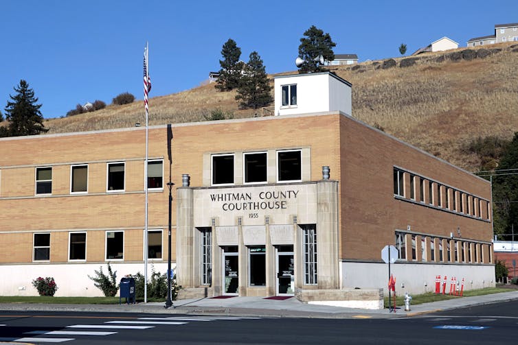 The Whitman County courthouse in Colfax, Washington.