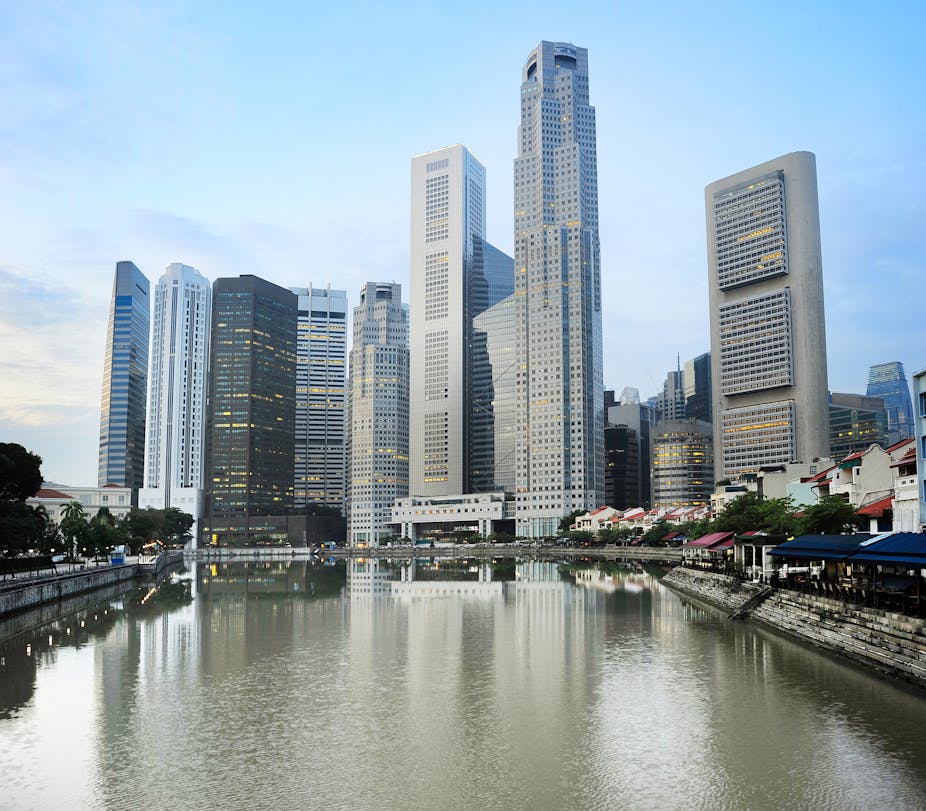 Singapore's downtown skyline