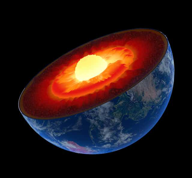 A realistic cross-section of Earth's interior