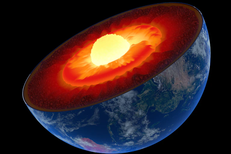 A realistic cross-section of Earth's interior