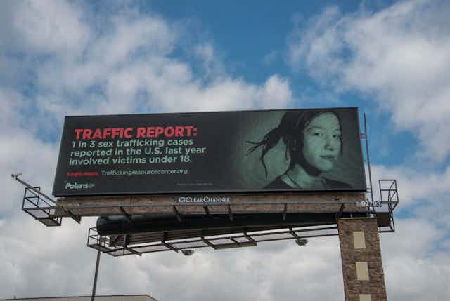 Billboard says that '1 in 3 sex trafficking cases reported in the U.S. last year involved victims under 18'