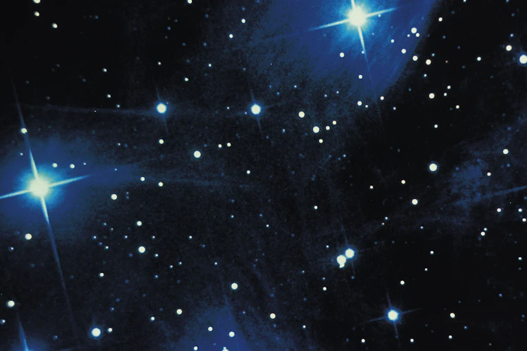A picture of a cluster of stars.