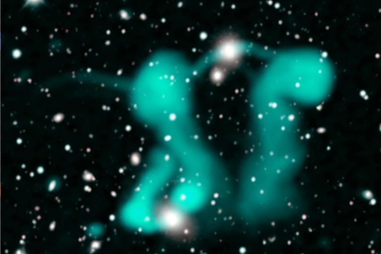 Image of the 'Dancing Ghost' galaxies