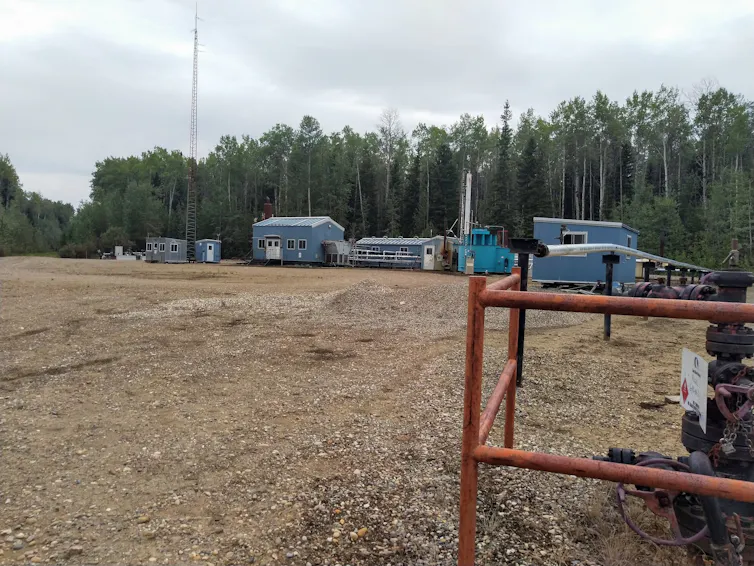 Abandoned gas compression station in North eastern British Columbia.