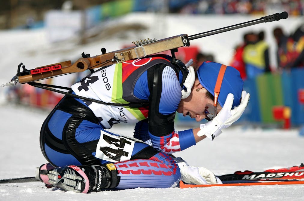 Competition skiing drug test