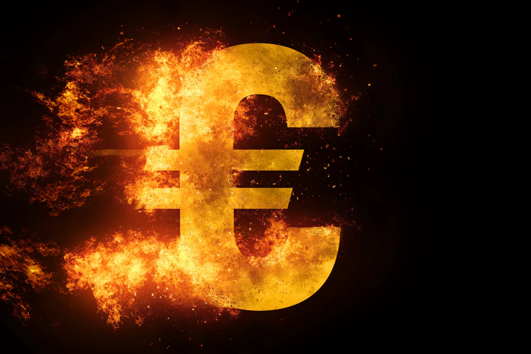 Graphic of a euro symbol