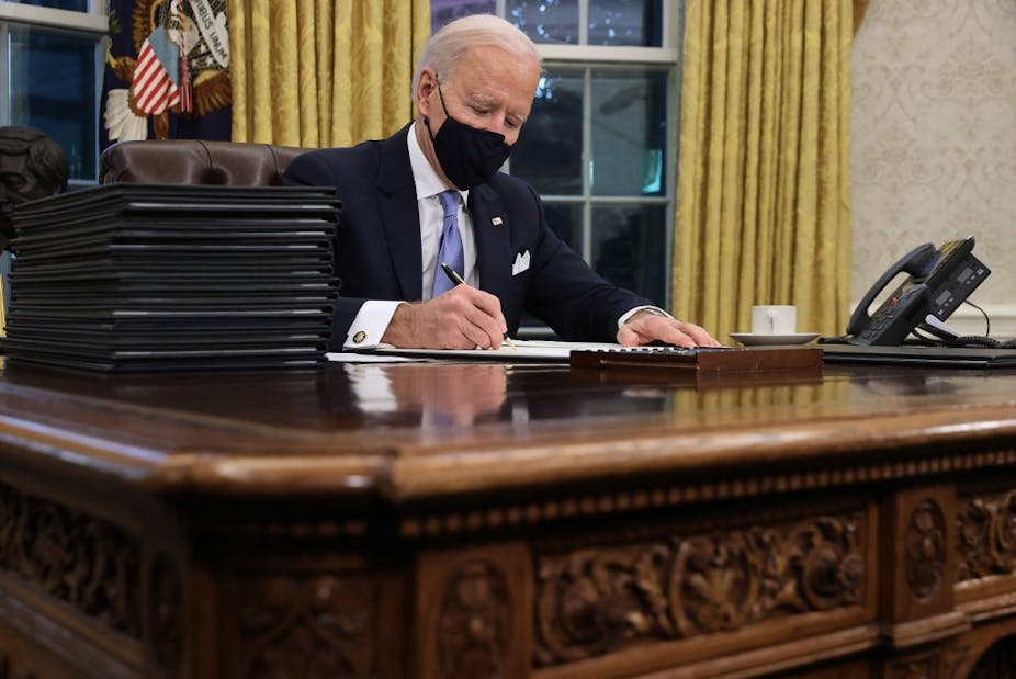 Joe Biden dans le Bureau ovale