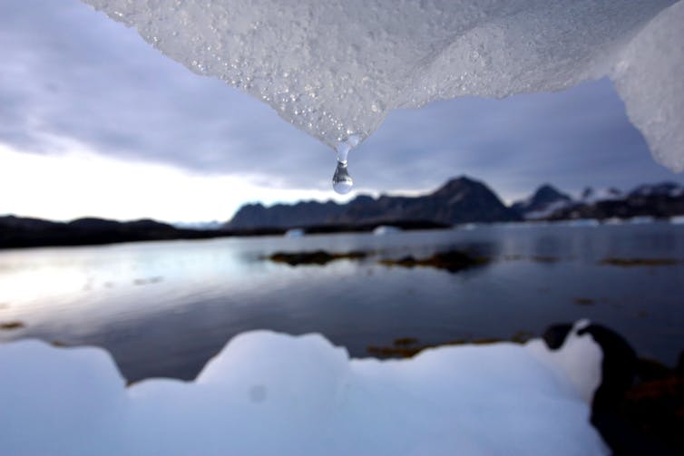 melting glacier