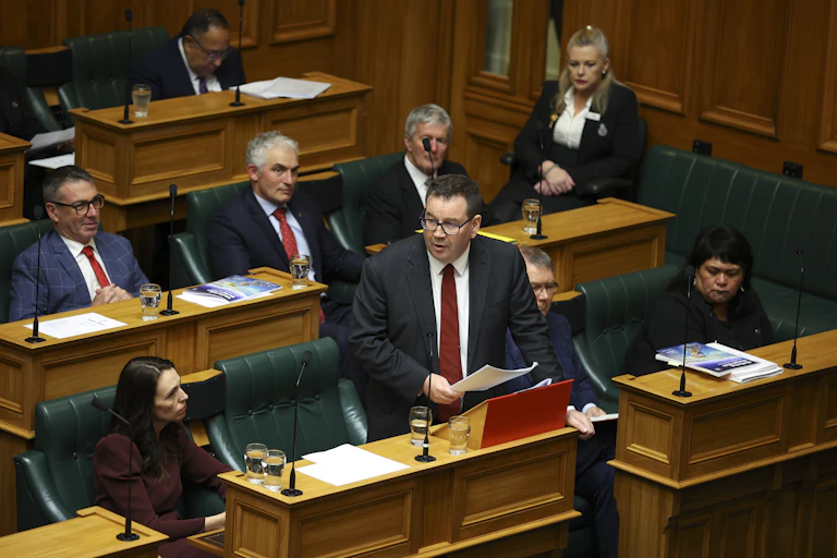Grant Robertson speaking in parliament
