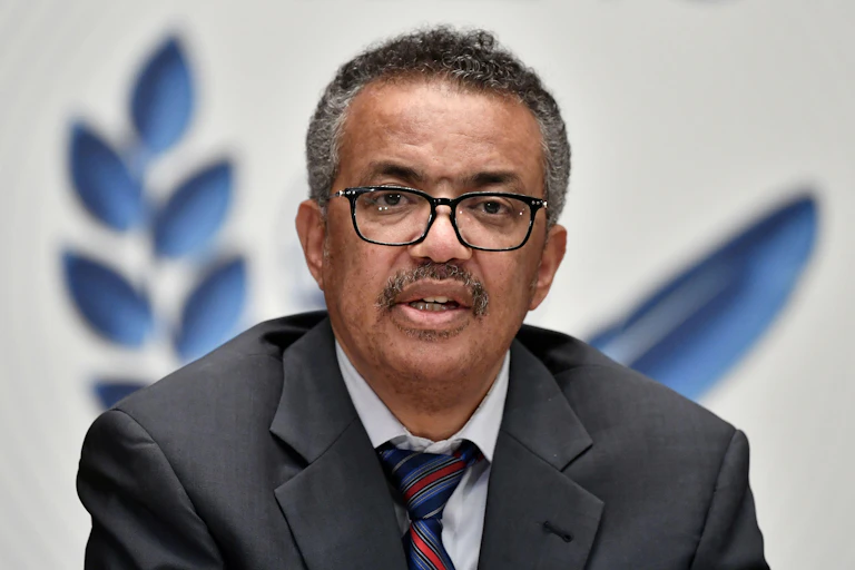 World Health Organization (WHO) director general Tedros Adhanom Ghebreyesus