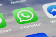Close-up of an icon on a smartphone screen