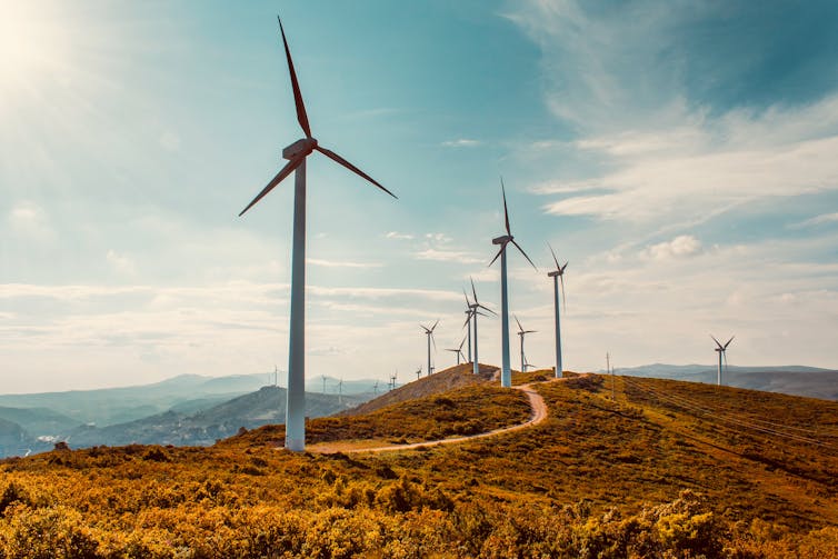 wind turbines