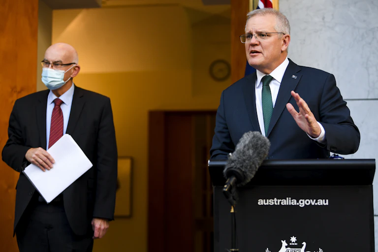 Scott Morrison and John SKerritt