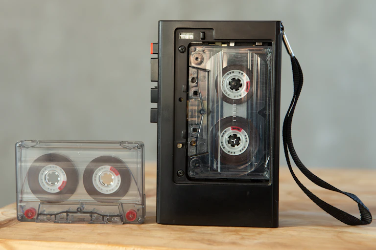 Cassette tape and portable player
